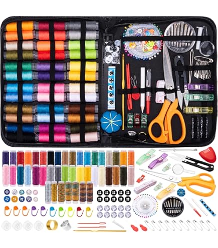 Whims Watercolor Quilt Kit - 'Grandma's Sewing Machine' Design With Pre-Cut 100% Cotton Fabrics & Patterns