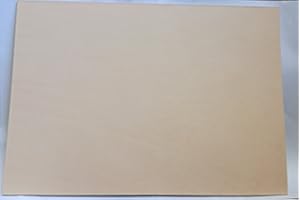 SCHACHENMAYR Morceau de cuir vierge pleine fleur, 24 x 34 cm, cuir de vachette épais et résistant, à poinçonner, tannage végétal, avec une épaisseur de 2 à 2,5 mm environ et grain intact