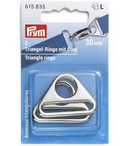 Prym Triangel-Ringe Mit Steg 40 Mm New Gold Anneaux Triangulaires, Alliage De Zinc