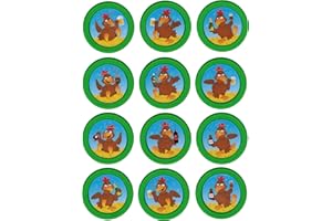 Ersatzchips mit Aufkleber für Looping Louie & Looping Chewie Chips Hasbro Drunken Louie Bierhuhn (Drunken Louie Braun, Grün)