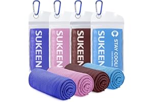 Sukeen Asciugamano di raffreddamento Asciugamano di raffreddamento Asciugamano in microfibra per raffreddamento istantaneo Asciugamani di raffreddamento