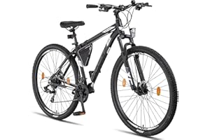 Licorne Bike Effect Rower górski klasy premium, aluminiowy hamulec tarczowy, hamulec V, rower dla chłopców, dziewcząt, mężczyzn i kobiet, 21-biegowa przerzutka, rower męski