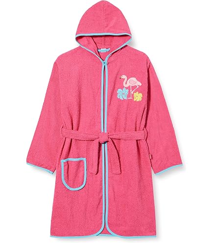 IQYU Accappatoio per bambini e bambine, in raso, kimono per bambini