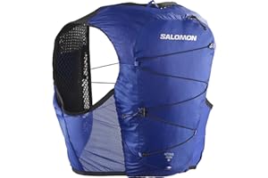 SALOMON Active Skin 8 Compatible with Flasks Unisex Running Hydration Vest Hiking Trail, Precision Fit, 8L