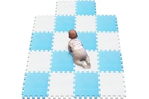 YIMINYUER® 18 Teilige (30cm×30cm×1cm Einzelstück), Puzzlematten Baby, Puzzlematte Spielmatte, Babys Puzzle Matten, Kinder Spielmatten R01R07G301018