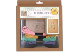 TOGA DRAEGER PARIS 1886 Kit quaderno da ricamare Lama, Carta, Multicolore, 20 x 23 x 3 cm