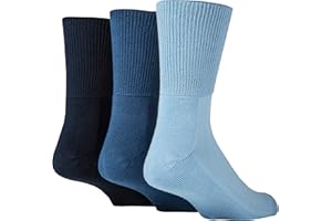 IOMI Footnurse - 3 Pack Unisex Extra Wide Bamboo Diabetic Socks | 4 Sizes | For Swollen Feet & Legs | Smooth Toe Seam | Cushioned Foot