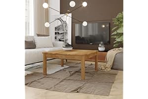 Krok Wood Mesa de Centro Tomas, Madera de Roble (75x50x45 cm)