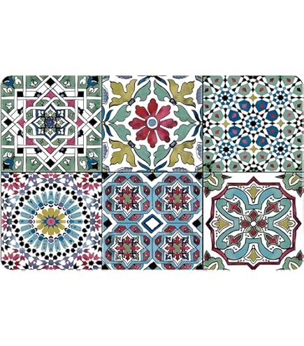 Tovagliette Americane Lavabili Rio Ardesia - Impermeabili E Anti-macchia - Per Colazione E Pranzo - Set Di 29x44 Cm - Foto 6