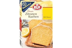 ‎RUF RUF Glutenfreier Zitronen-Kuchen mit fruchtiger Zitronenglasur, glutenfreier Kuchen für jeden Anlass, vegan
