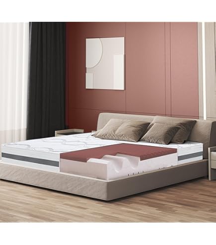 BMM Comfort 19 Koudschuimmatras, orthopedisch, met 7 zones, Oeko-Tex gecertificeerd, hardheidsgraad H2, geproduceerd in Duitsland, 80 x 200 cm