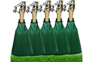 Adelane Tree Watering Bag, Slow Release Watering Bag for Trees, 75 litres Tree Irrigation Bag with Zipper, 5 Pack