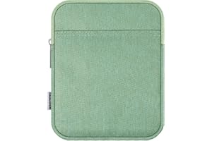 Dadanism 6-7 Pouces Housse Protectrice Pochette Nylon pour 7" Nouveau Kindle Paperwhite et Kindle Colorsoft Signature Edition, 6" Kindle 11e Génération, Kindle Oasis/Tolino eReader, Vert Matcha