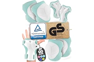 99FLIPS Protection Genouillère Patins à Glace - BMX, Skateboard, Velo Enfant - FLASH XS Vert Menthe