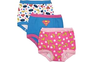 DC Comics Baby Girls' Justice League Potty Training Pants Multipack Toddler Underwear (Pack of 3)