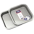 Lets Cook Cookware - Set of Two - Square Sandwich Brownie Roasting Pans, British Made with Teflon Non Stick