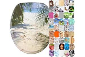 Sanilo WC Sitz, viele schöne Toilettendeckel zur Auswahl, hochwertige und stabile Qualität aus Holz (Beach)