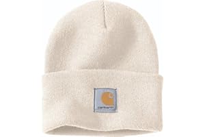 Carhartt Herren Knit Cuffed Beanie Beanie Hat, Winter White, Einheitsgröße
