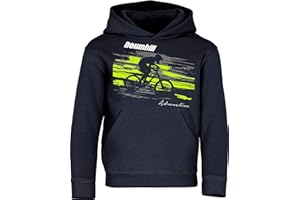 Baddery Fahrrad Pullover Kinder : Downhill Adrenaline - Sport Hoodie für Jungen und Mädchen - Outdoor Pulli Mountain Bike