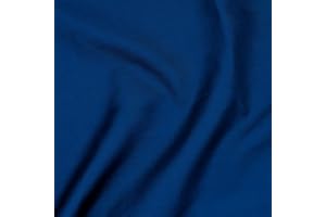 UK FABRICS ONLINE Navy Blue (Pre-Cut) Poly-Cotton Fabric by The Metre Material for Sewing Patchwork Quilting Embroidery Dressmaking 112cm Width (5 Metres)