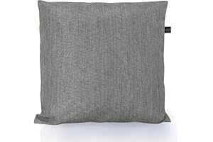 LILENO HOME Juego de 2 fundas de cojín para exteriores, 60 x 60 cm, color plateado, sin relleno, funda de almohada impermeable con cremallera