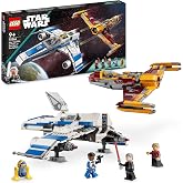 LEGO Star Wars New Republic E-Wing vs. Shin Hati’s Starfighter, Ahsoka Series Set with 2 Toy Vehicles, Droid Figure, 4 Minifi