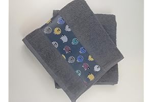 Sue Rossi Ltd 100% Cotton Tea Towels Embroidered Animal Cooks Cloth Luxury 3 Pack Kitchen Towel Set (multi coloured sheep)