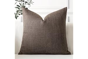 Artscope Set med 1 fyrkantiga linnekuddfodral 60 x 60 cm för heminredning soffa sovrum bil 24 x 24