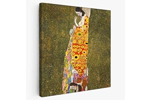 BKstuff Cadre Peinture oeuvre d'art, Reproduction sur toile entoilée Oeuvres de Gustav Klimt (Espoir II, Gustav Klimt, 30x30cm)