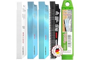 CONBRA® Sägeblätter für Säbelsäge 20-teiliges Set - Säbelsägeblätter Metall, Holz und Holz mit Nägeln geeignet - Sägeblatt kompatibel mit Bosch GSA 18V, GSA 18 V-LI C, Bosch Keo, 1100 E