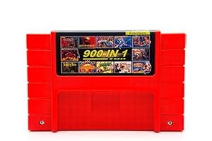 RETROTECH Super 900 In 1 Cartridge For SNES Super Nintendo 16Bit Game Console - Red