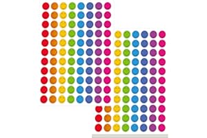SPRITEGRU 5280 Stück Glücklich Gesicht Aufkleber Sticker in 8 Farben,1 cm groß