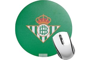 FRIENDLY LICENSE Alfombrilla para Ratón- Base de Goma Antideslizante- Ideal para Gaming- Forma de Escudo de Club de Futbol - Producto Oficial Real Betis Balompié