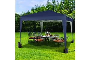 mcc direct 3x3m Pop-up Gazebo Waterproof Outdoor Garden Marquee Canopy NS (Blue)