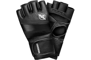 Hayabusa – Gants de boxe T3 MMA, de Kickboxing, d’entraînement, sac de frappe, 4 oz S Noir