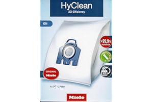 Miele GN HyClean 3D Efficiency Dustbags, Microfiber, White