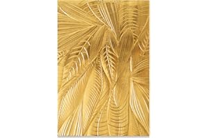 Sizzix Carpeta de repujado Textured Impressions 3D, 664504, Hojas caídas de Georgie Evans, Talla única