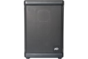 Peavey Solo® Battery Powered Portable PA and Busking Amp, 10-Hour Battery Life, Bluetooth, 4-Channels, Lightweight, Fast Rechargeable Battery, Guitar Input, Reverb Included