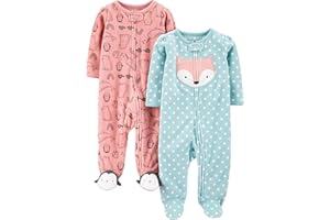 Simple Joys by Carter's Baby-Mädchen Kleinkindschläfer (2er Pack)