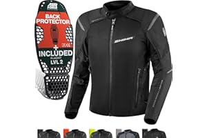 SHIMA RUSH Giacca Moto Uomo con Protezioni 4 Stagioni | AIRFORCE Paraschiena | Giacchetta da Moto Impermeabile Estiva Tuta Pantaloni Touring (Nero, Uomo, Giubbotto, Taglia XL)