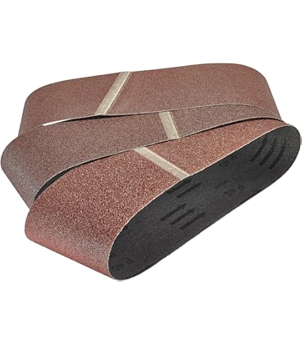 QUARKZMAN Schleifbänder 76x610mm - 10 Stück 60 Körnung Aluminiumoxid