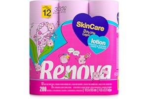 Renova Jumbo Rolls 200088242 Papier Toaletowy, Różowy, 12 Sztuk