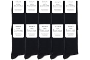 Occulto Herren 100% Baumwolle Socken 10-20er Pack (Modell: Ingo)