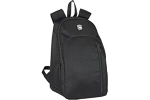Safta MOCHILA HIELERA IMPERMEABLE - Enfriador para frío y calor, fácil de transportar, nevera para senderismo, 23 x 18 x 36 cm, negro, negro/blanco