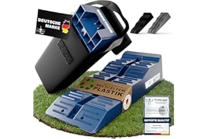 WERKTHOR Cales pour Camping-Car (Bleu) - [Jeu de 2] Cales Stables pour Caravanes et Camping-Cars | Cales pour Camping-Car pour Une Mise à Niveau Sûre [<5t] - pour Toute Surface - Sac Inclus