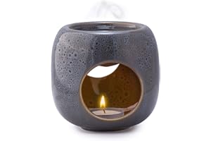 ‎KALOOGO Kaloogo Sabai Scent Pure Duftlampe Keramik für ätherische Öle – minimalistisches Duftlicht – perfekte Wärmeabgabe – hochwertige Duftlampe Teelicht – für Duftwachs und Duftöl (Unterwasser Effekt)