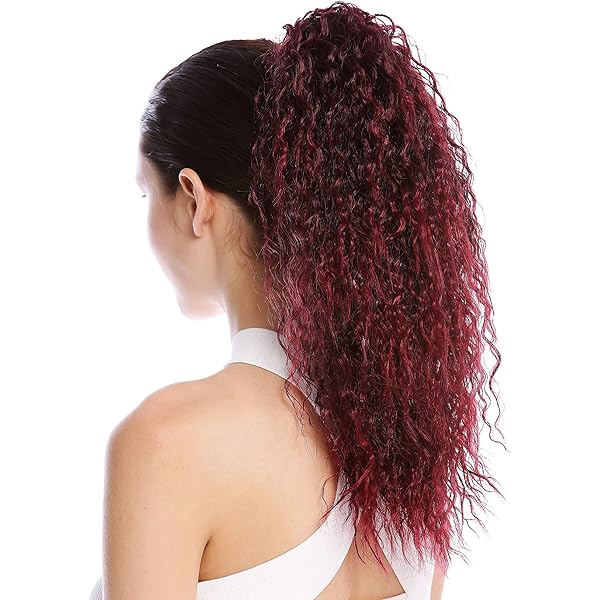 WIG ME UP - 9563B-V-24B Toupet Coda Di Cavallo Lunghi Voluminosi Ricci Fitti Biondo Biondo Oro 60 Cm - Foto 9