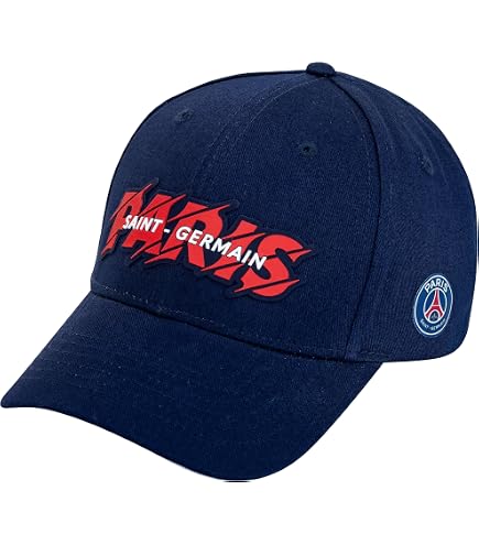 Casquette PSG Paris Saint-Germain Enfant Garçon - Collection Officielle Taille Réglable