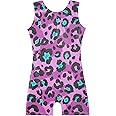 Leotards for Girls Gymnastics Unicorn Sparkly Pink Biketards Stars Rainbow Clouds