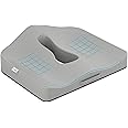 FOVERA Orthopedic Coccyx Plus Cushion | 2 Years Warranty | Seat Cushion for Chair, Car Seat Cushions, Memory Foam Sitting Pillow for Tailbone, Sciatica & Back Pain Relief (Mesh Grey)